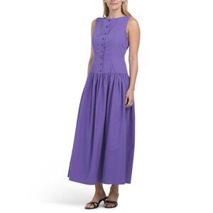 TULIP Lilac Button Down Vest Maxi Dress